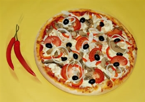 Пицца 'Вегетарианская'. 